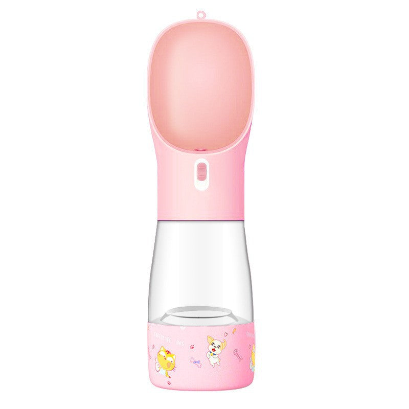 Pet Dog Water Bottle Feeder Bowl Portable Water Food Bottle Pets Outdoor Travel Drinking Dog Bowls Water Bowl For Dogs - One Red Hill